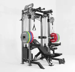 New Arrival Commercial Fitness Gym Equipment Adjustable Power Rack for Strength Training Foldable Steel and Metal Squat Rack